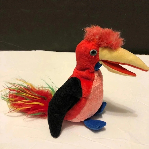 Vintage Ty Beanie Babies Frills the Parrot 2001 - Picture 1 of 6
